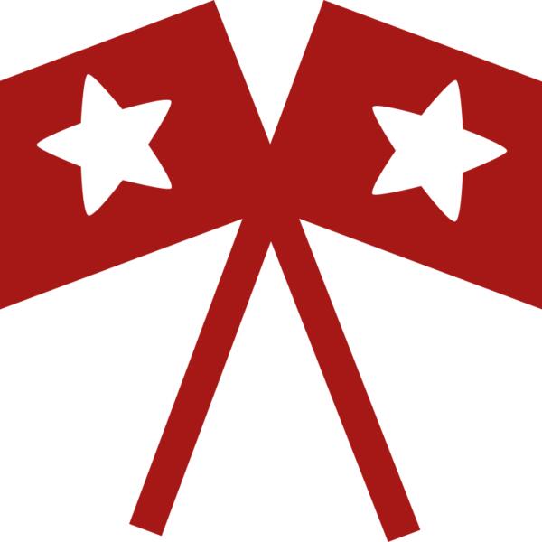 Crossed Patriotic Flags Thumbnail